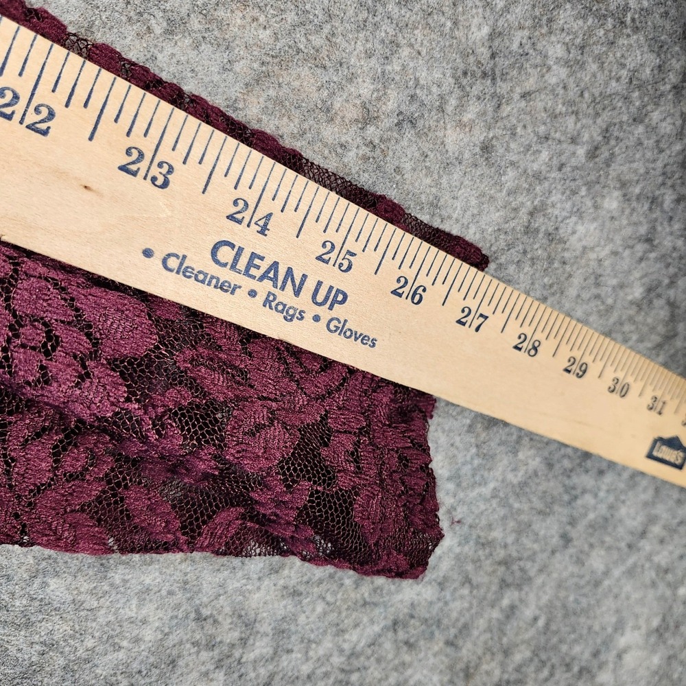 Torrid Burgundy Lace Tunic Top Keyhole Neck Long Sleeve Women‎ Size 2 18/20 Goth - Picture 6 of 14